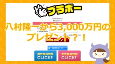 ブラボーの八村隆一から3,000万円分のPtをGET？！【悪質支援金詐欺サイト】