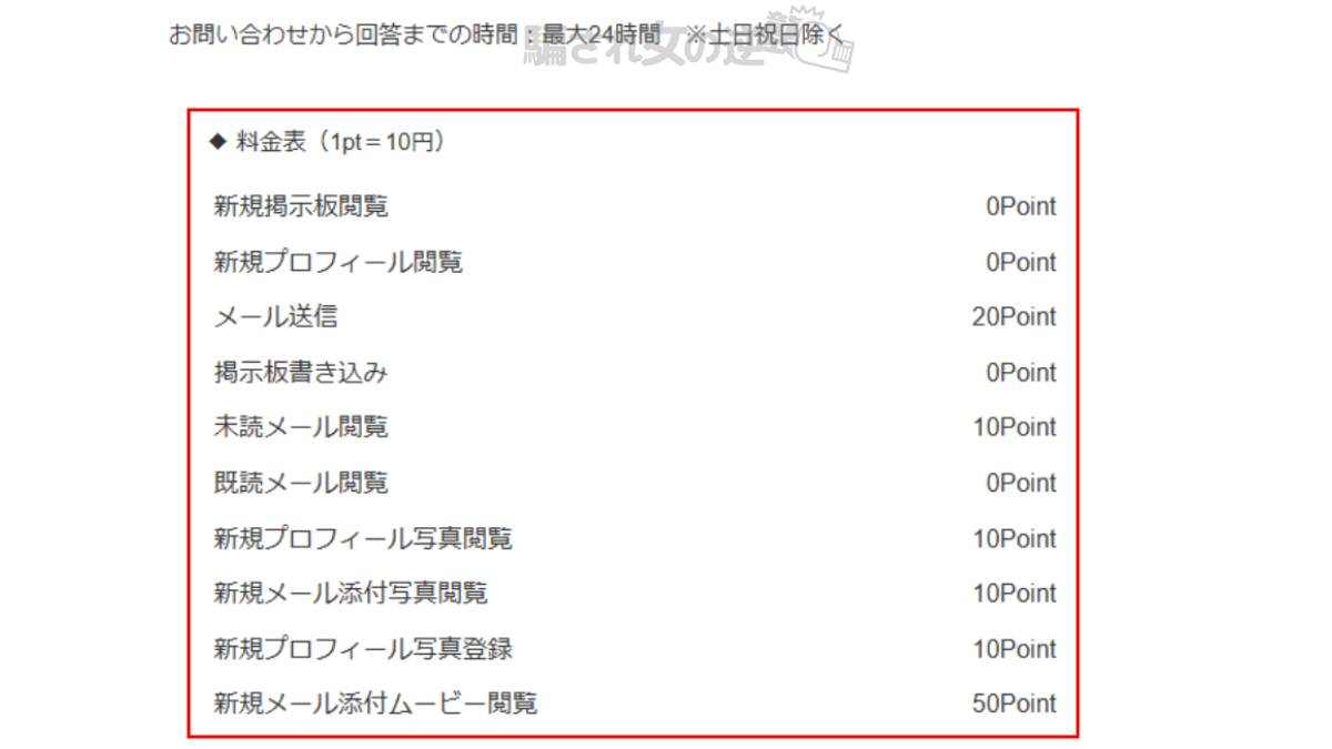 Vinculum/ウィンクルム 料金表