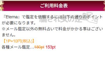 エテルナのポイント表