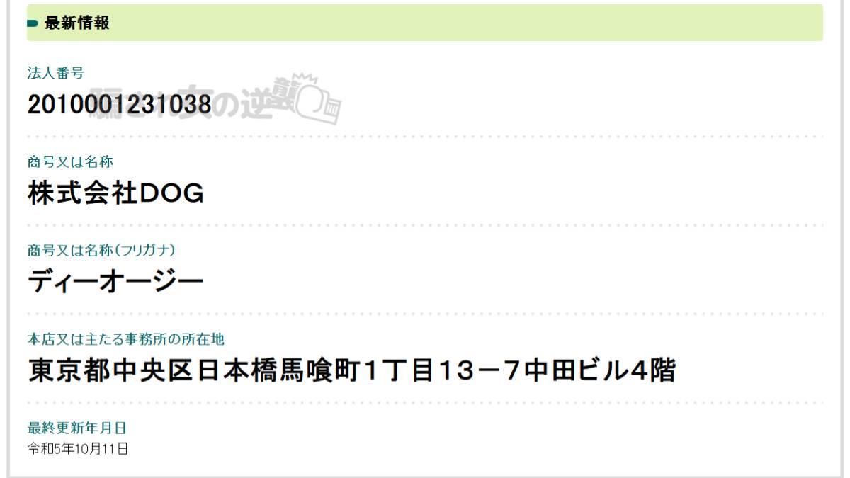 株式会社DOGの会社情報