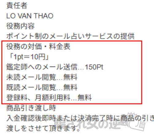 エモーションのポイント表