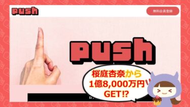 push（プッシュ）の桜庭杏奈から1億8,000万円の支援金？詐欺か徹底調査💰