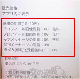 ペアモのポイント表