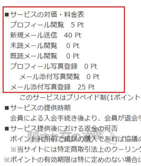 Exampleのポイント表