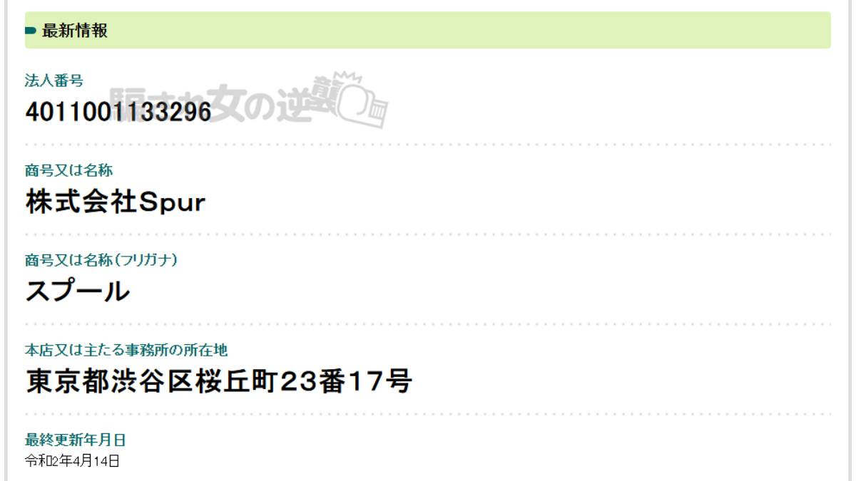 株式会社Spur 法人登記