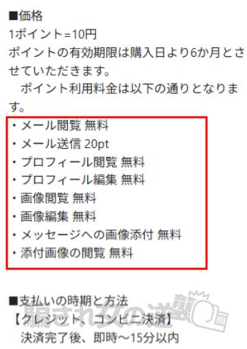 Passのポイント表