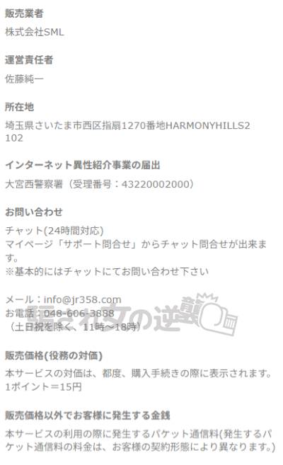 JOY RIDEの特商法