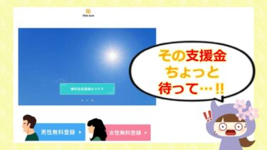 the sunは支援金詐欺サイト💰？評判や口コミはどう？