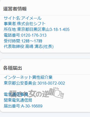 アイメールの特商法