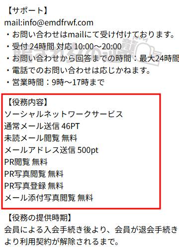 NINEのポイント表