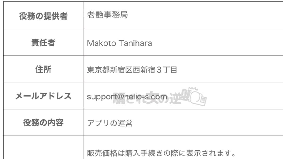 老艶の特商法