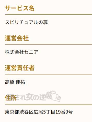 スピリチュアルの扉の法人登記