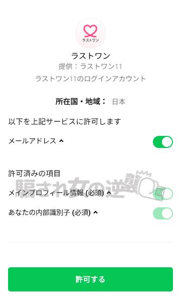 ラストワンのLINE画像