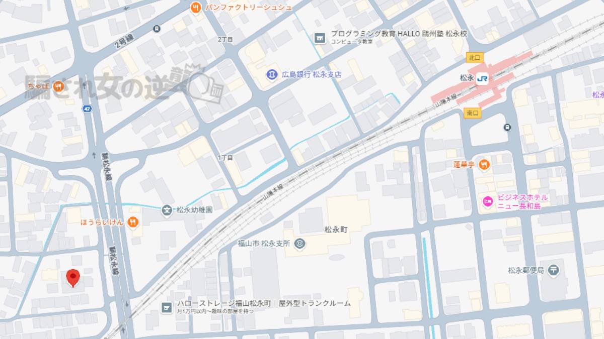 福寄せの近道の地図