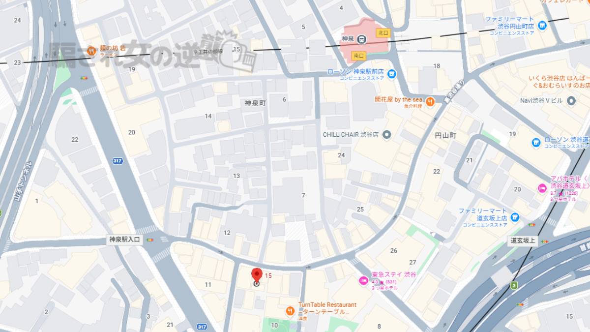 オール熟女の所在地