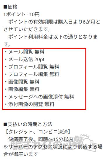 famineのポイント表