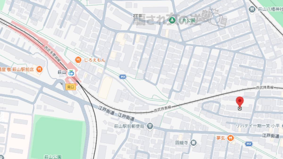 熟年ラウンジの地図