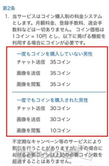インスタントのコイン表