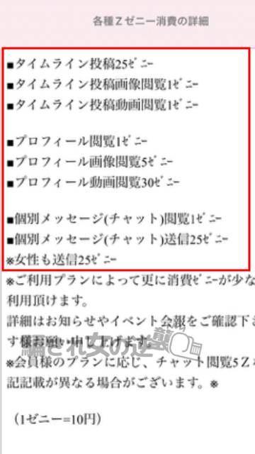 熟恋マッチの料金表