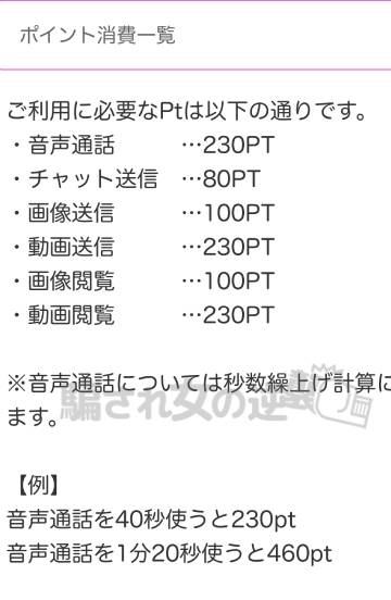 年の差マッチのポイント表