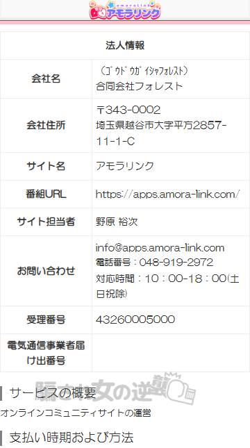 アモラリンク特商法