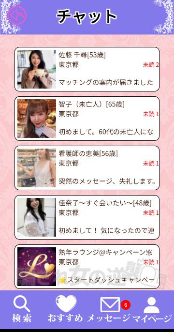 熟年ラウンジのサクラたち